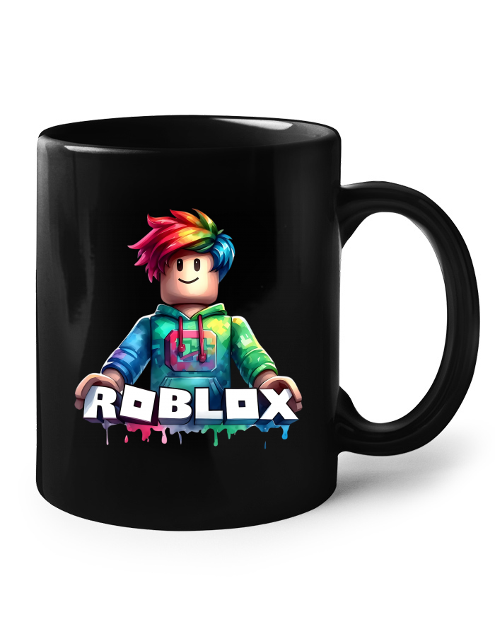 Keramický hrnek Roblox 6 – černý