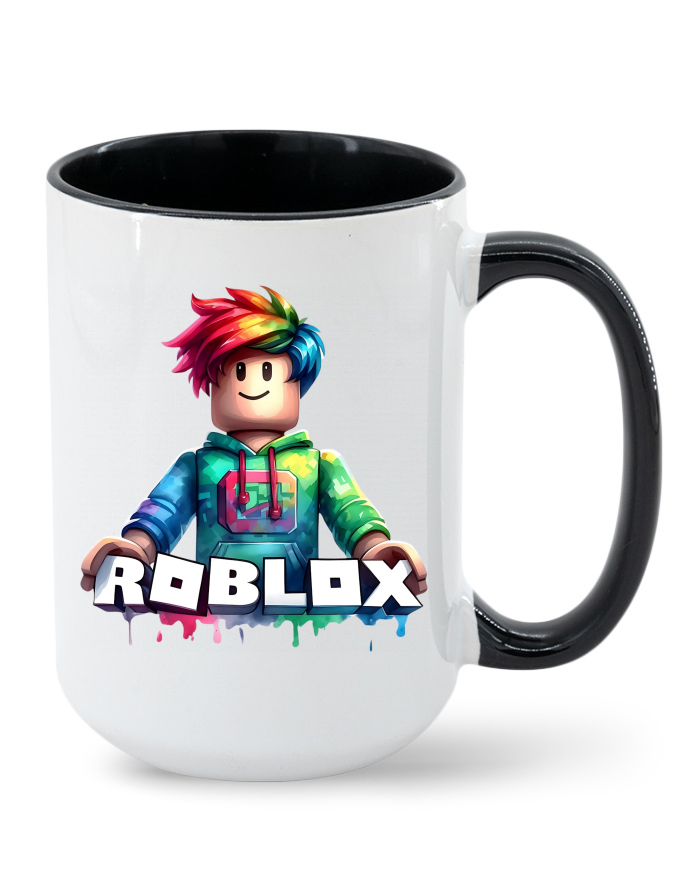Keramický hrnek MAX Roblox 6 – barevný vnitřek a ucho