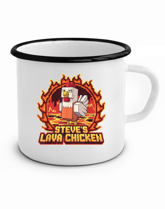 Plechový hrneček Steve´s Lava Chicken