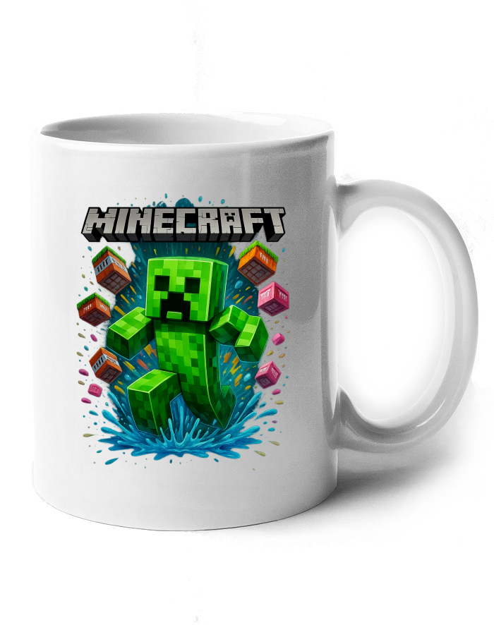 Keramický hrnek Minecraft Creeper s TNT