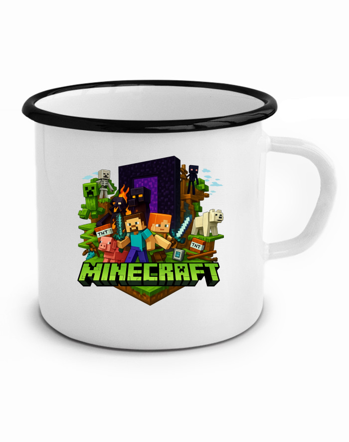 Plechový hrneček Minecraft 3