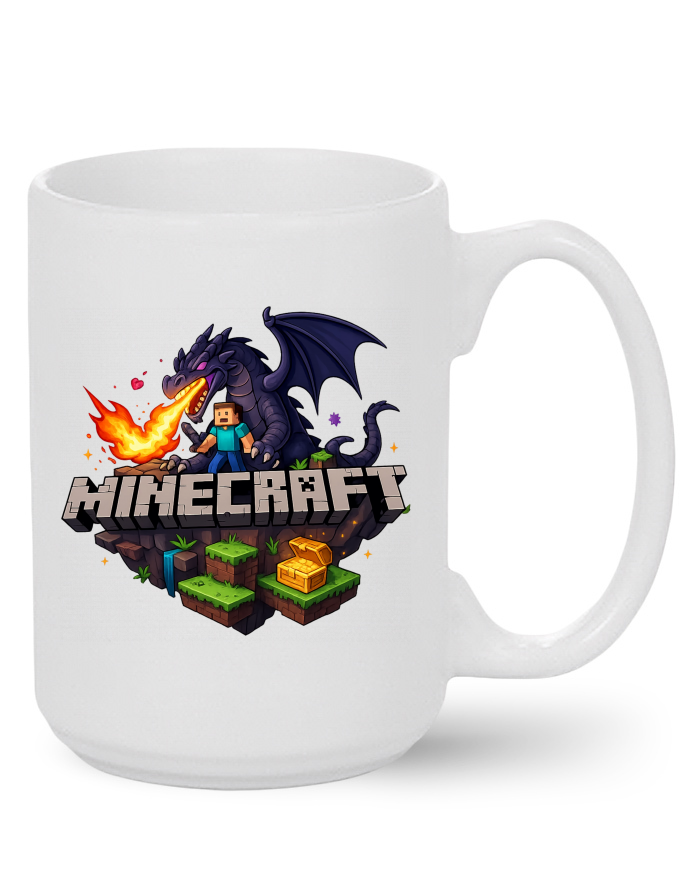 Keramický hrnek MAX Minecraft 4 – Steve a Ender Dragon