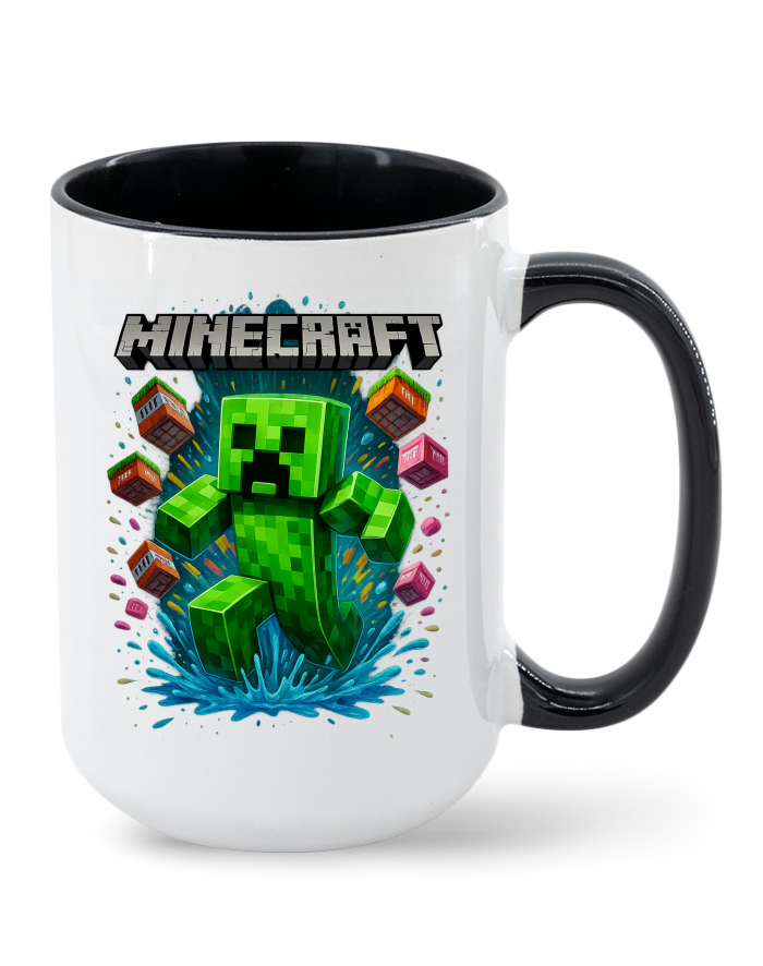 Keramický hrnek MAX Creeper – barevný vnitřek a ucho