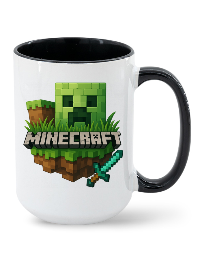 Keramický hrnek MAX Minecraft 5 – barevný vnitřek a ucho