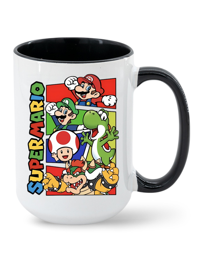 Keramický hrnek MAX Super Mario 2 – barevný vnitřek a ucho