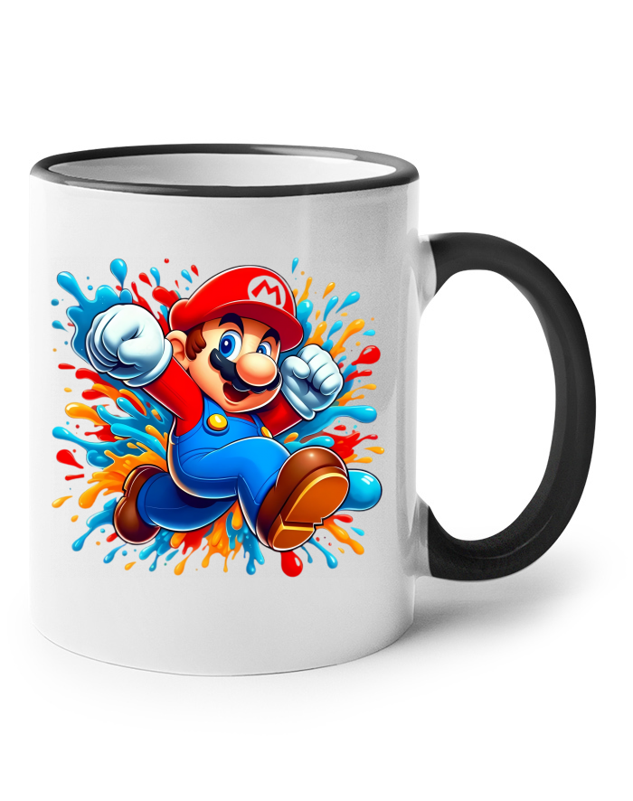 Keramický hrnek s barevným uchem Super Mario 3