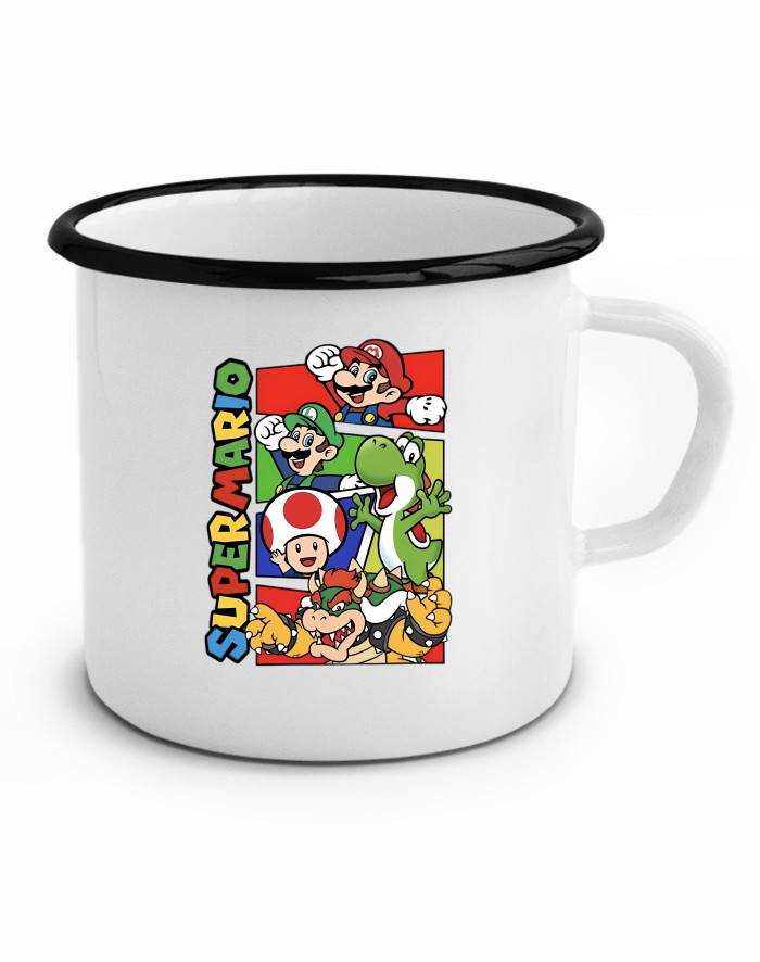 Plechový hrneček Super Mario 2