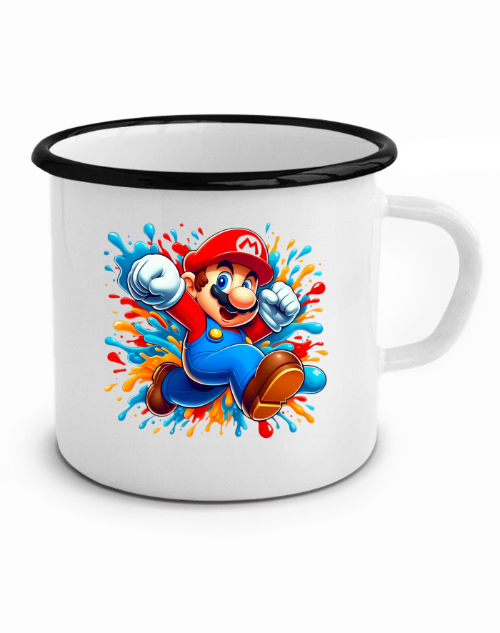 Plechový hrneček Super Mario 3