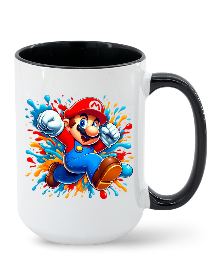 Keramický hrnek MAX Super Mario 3 - barevný vnitřek a ucho