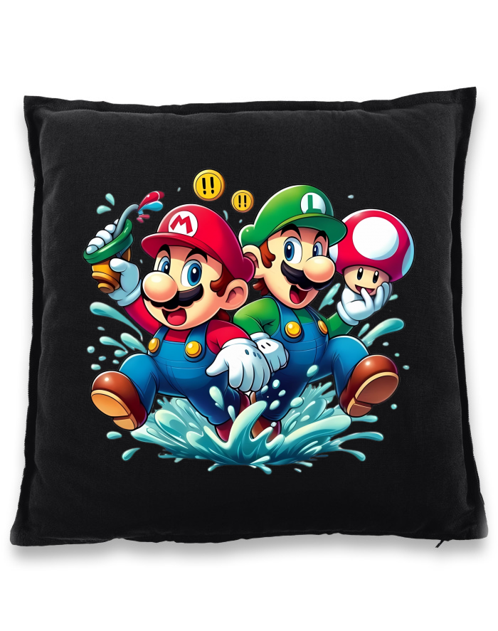 Bavlněný polštář Super Mario a Luigi