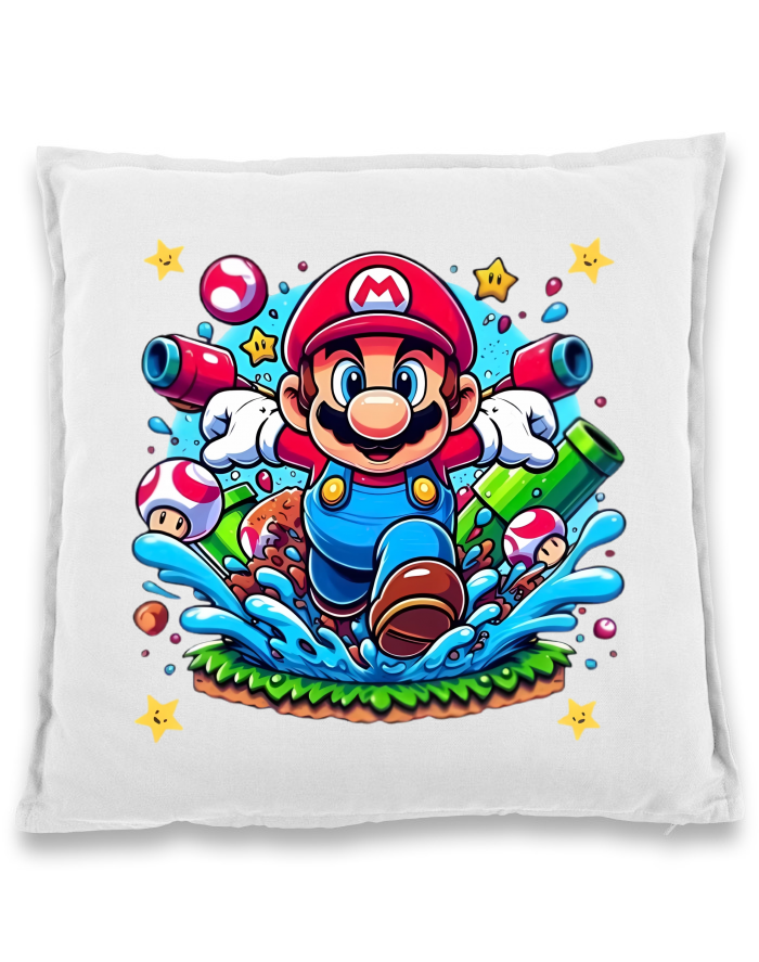 Bavlněný polštář Super Mario vodní akce