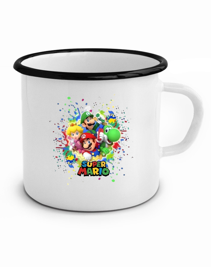 Plechový hrneček Super Mario postavičky 2