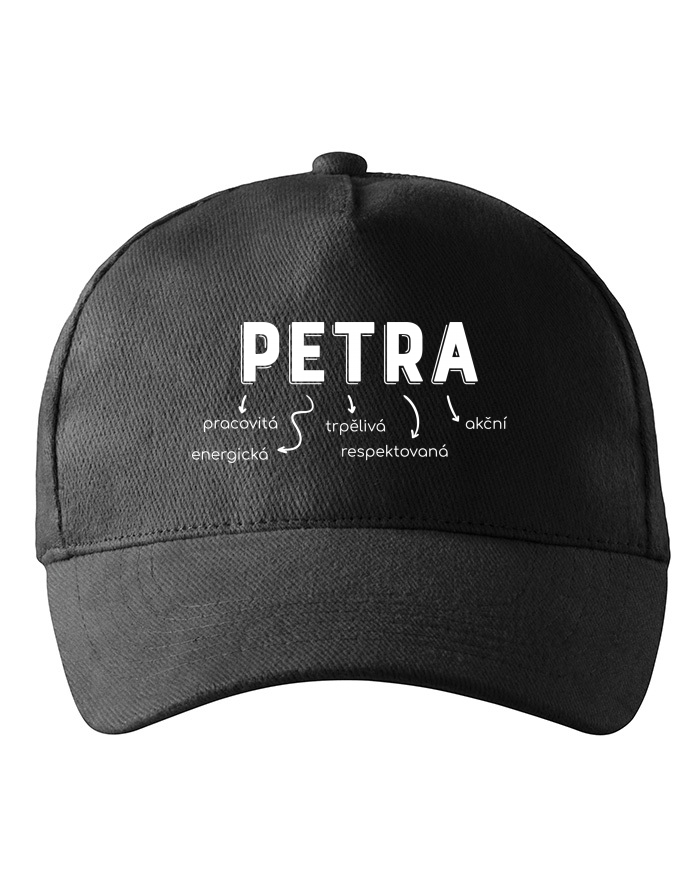 Dětská kšiltovka Petra – pracovitá, vtipná, skromná, rezervovaná