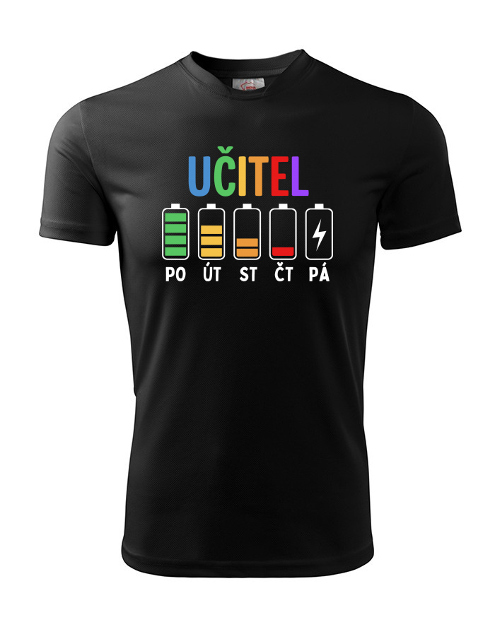 Pánské funkční tričko Učitelské baterky