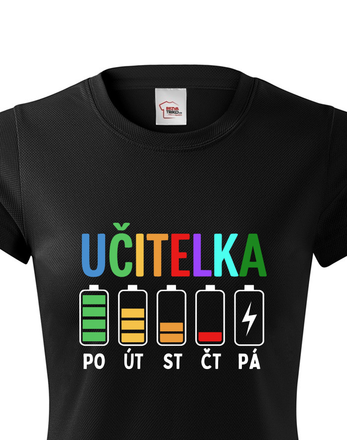 Dámské funkční tričko Učitelské baterky