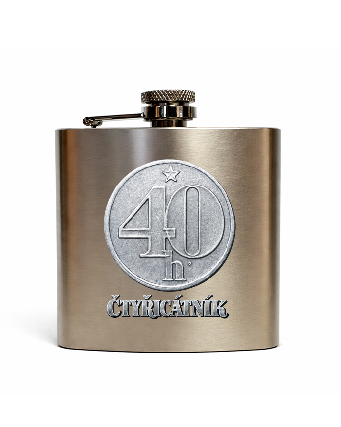 Nerezová placatka 180 ml Čtyřicátník
