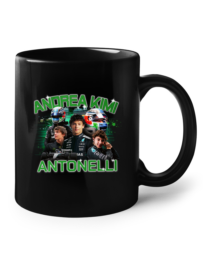 Keramický hrnek - černý F1 - Andrea Kimi Antonelli