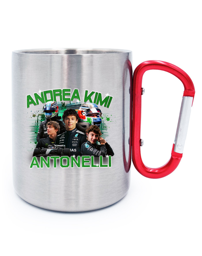 Nerezový hrnek s karabinou F1 - Andrea Kimi Antonelli