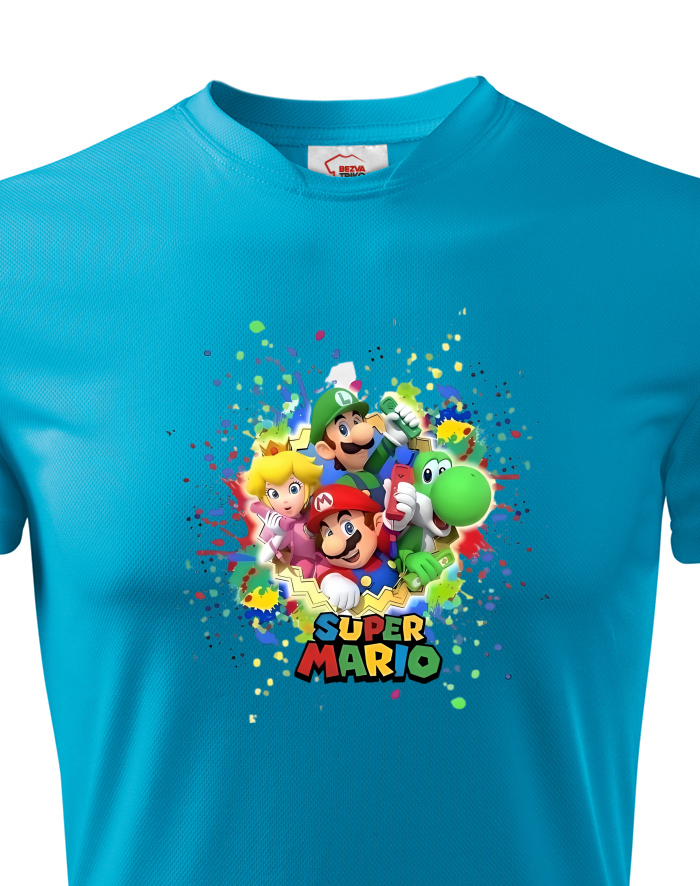 Dětské funkční tričko Super Mario postavičky 2