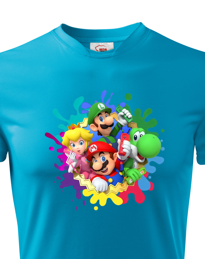 Dětské funkční tričko Super Mario postavičky