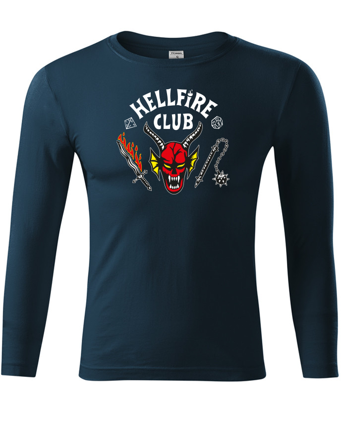 Unisex tričko s dlouhým rukávem Hellfire Club