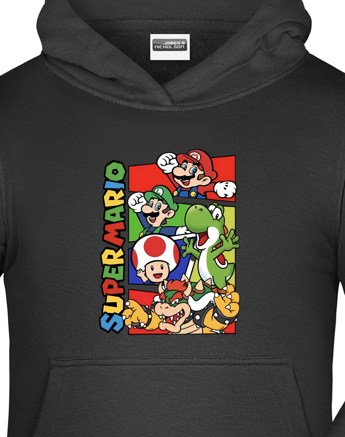Dětská mikina s kapucí Super Mario 2