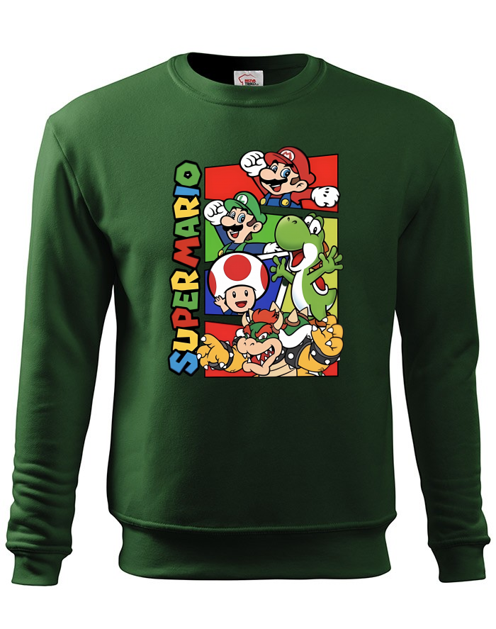 Dětská mikina bez kapuce Super Mario 2