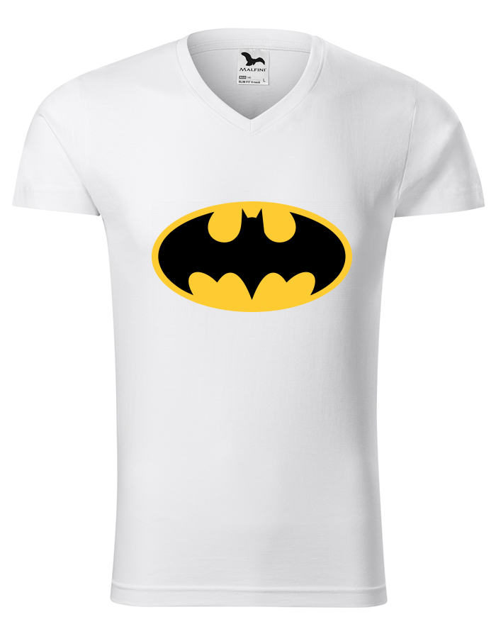Pánské tričko s výstřihem do V Batman