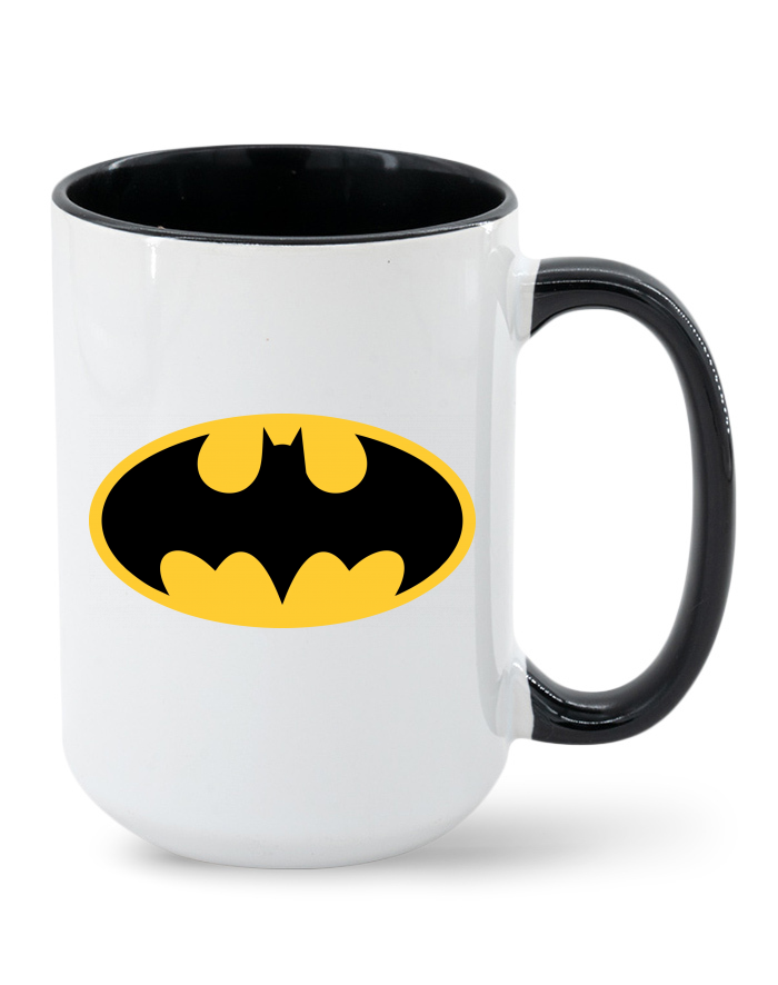 Keramický hrnek MAX Batman – barevný vnitřek a ucho