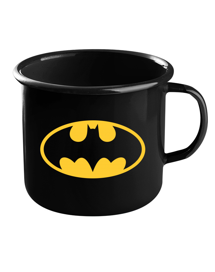 Plechový hrneček Batman – černý