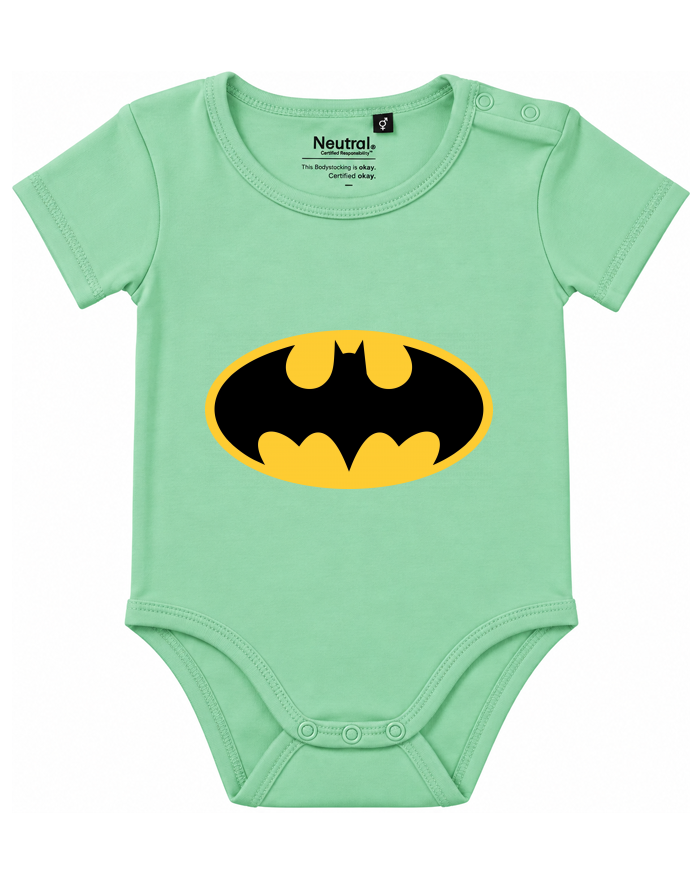 Dětské body s krátkým rukávem z bio bavlny Batman