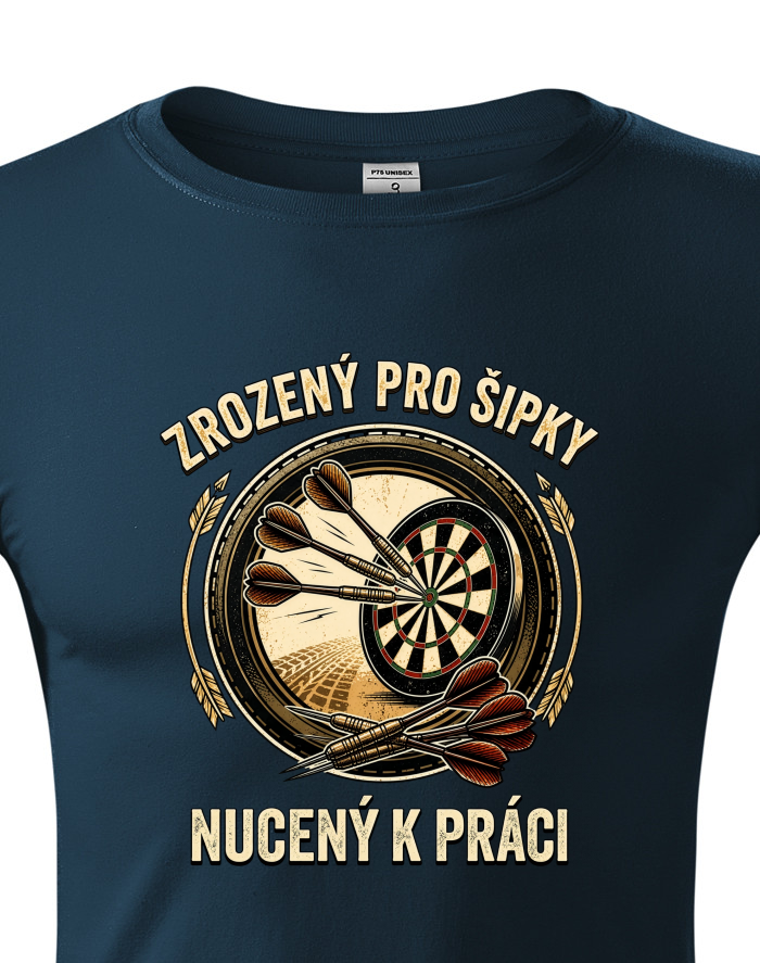 Zrozený pro šipky – unisex tričko s dlouhým rukávem