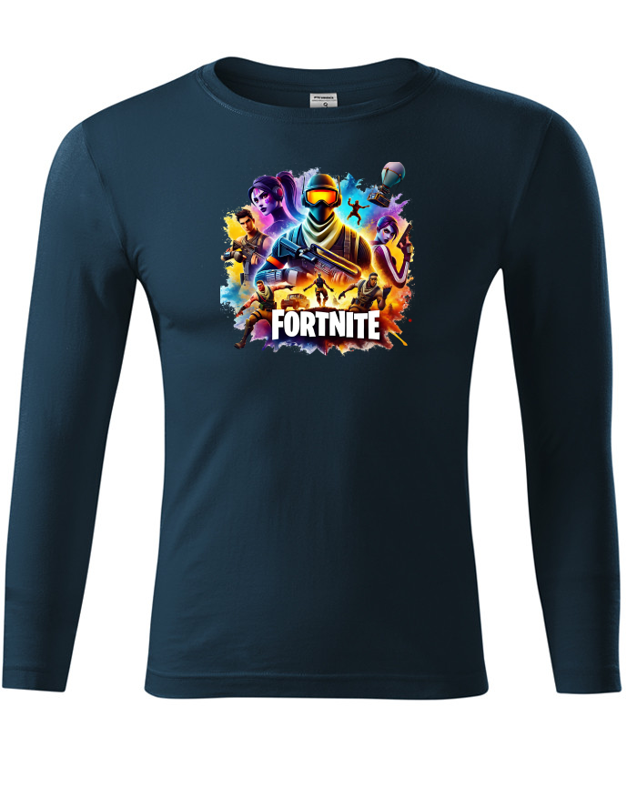 Unisex tričko s dlouhým rukávem Fortnite