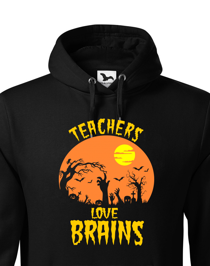 Pánská mikina s kapucí Teachers Love Brains