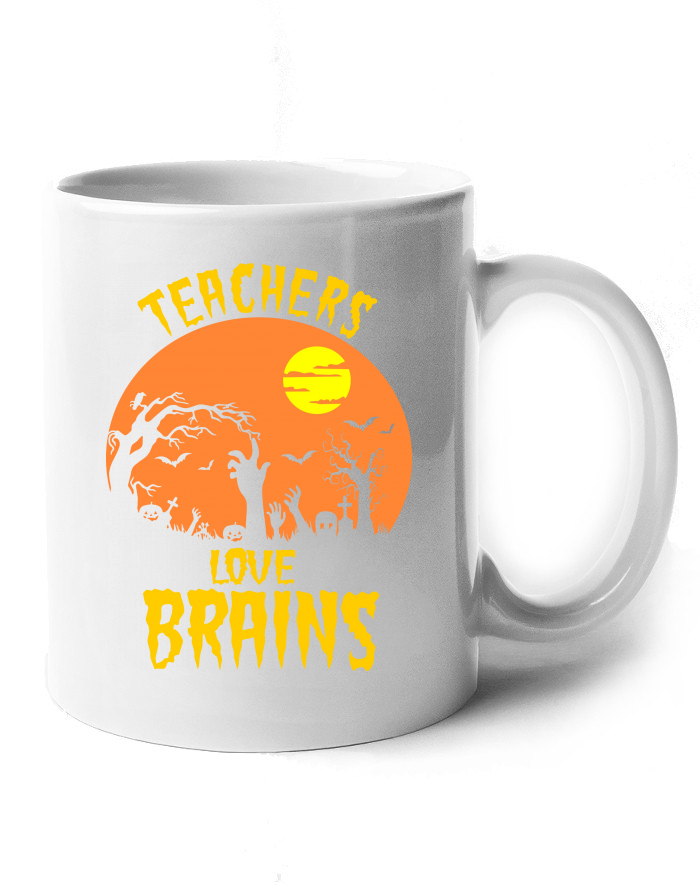 Keramický hrnek Teachers love brains