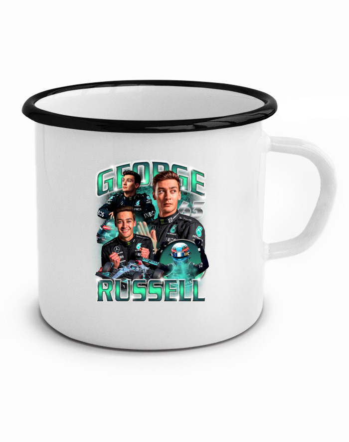 Plechový hrneček F1 George Russell