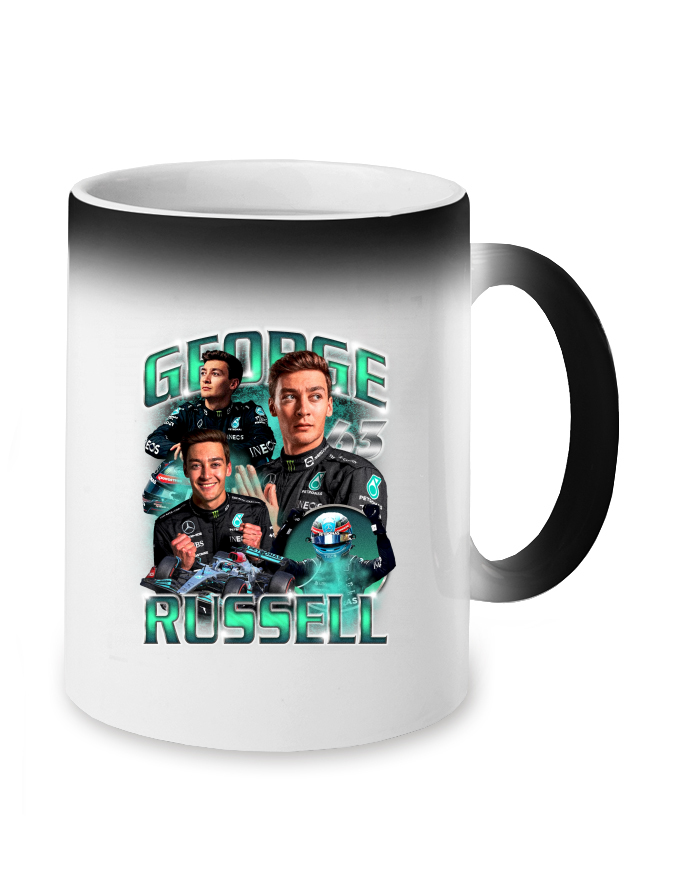 Magický měnící se hrnek F1 George Russell Mercedes