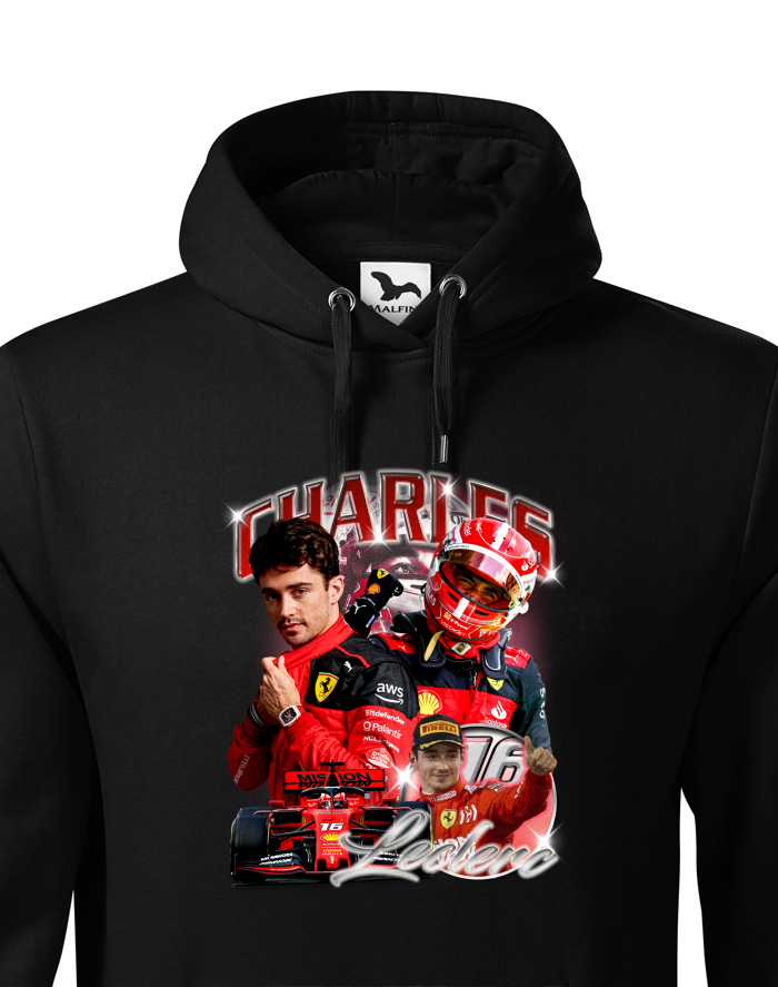 Pánská mikina s kapucí Charles Leclerc Ferrari F1
