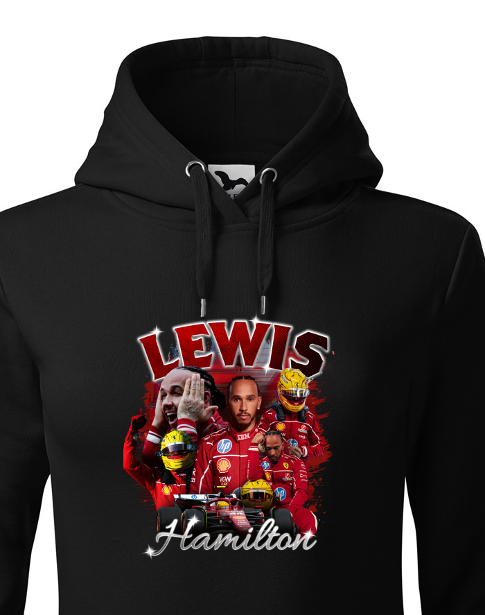 Dámská mikina s kapucí Lewis Hamilton Ferrari F1