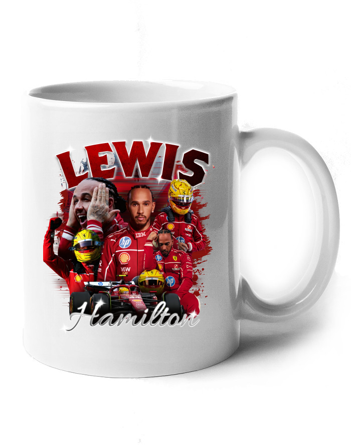 Keramický hrnek F1 Lewis Hamilton Ferrari