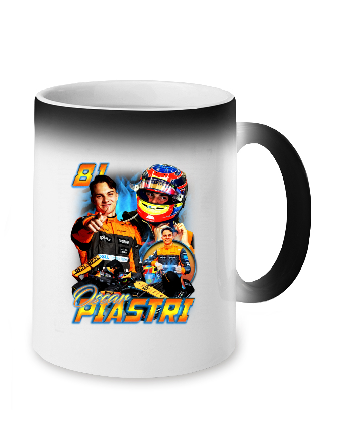 Magický měnící se hrnek F1 Oscar Piastri
