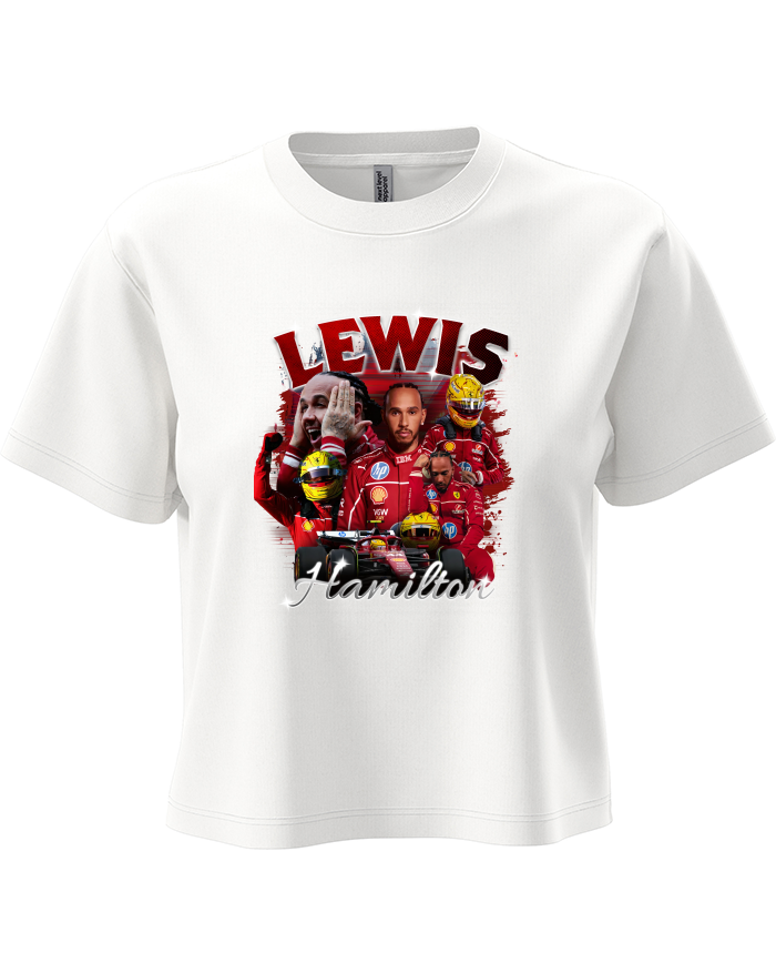 Dámský crop top Lewis Hamilton Ferrari F1