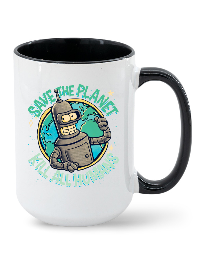 Keramický hrnek MAX Futurama Bender – Save the Planet, Kill All Humans