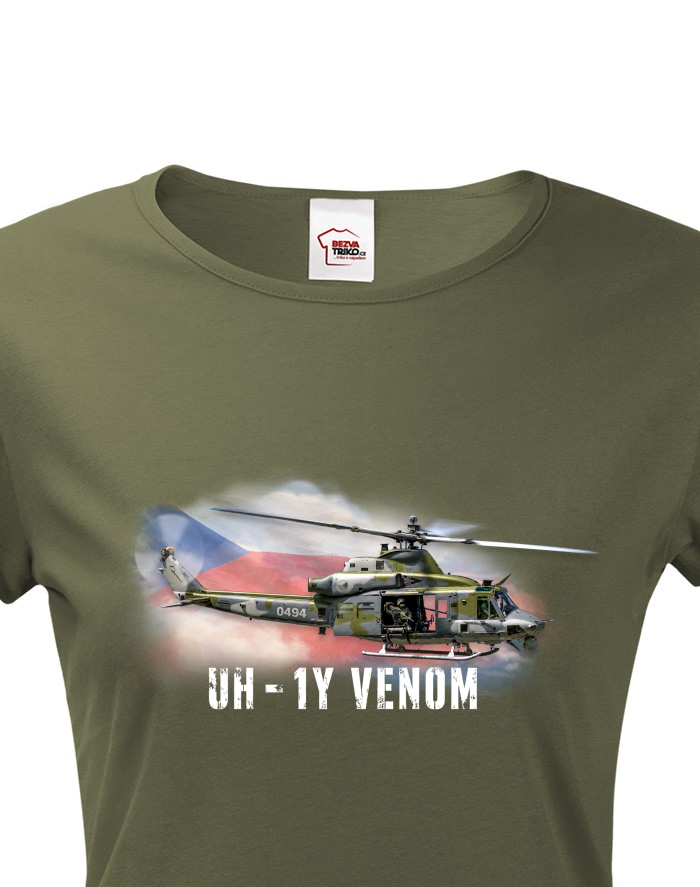Dámské tričko UH-1Y Venom – česká armáda