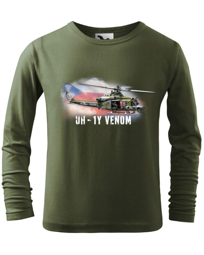 Dětské triko s dlouhým rukávem UH-1Y Venom