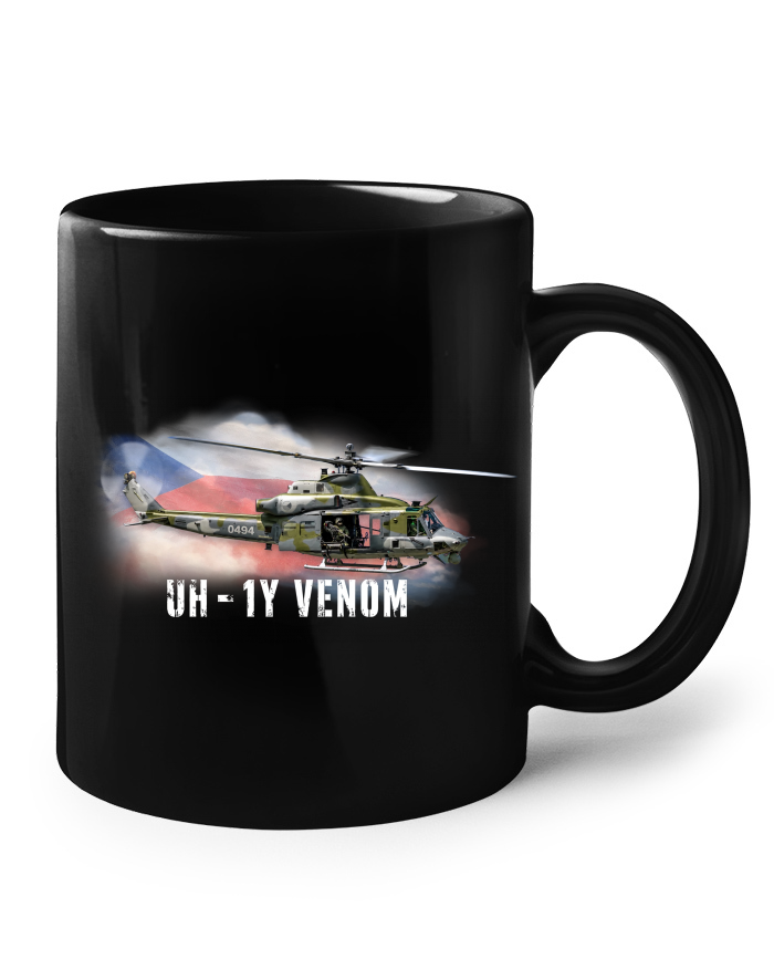 Keramický hrnek – UH-1Y Venom černý