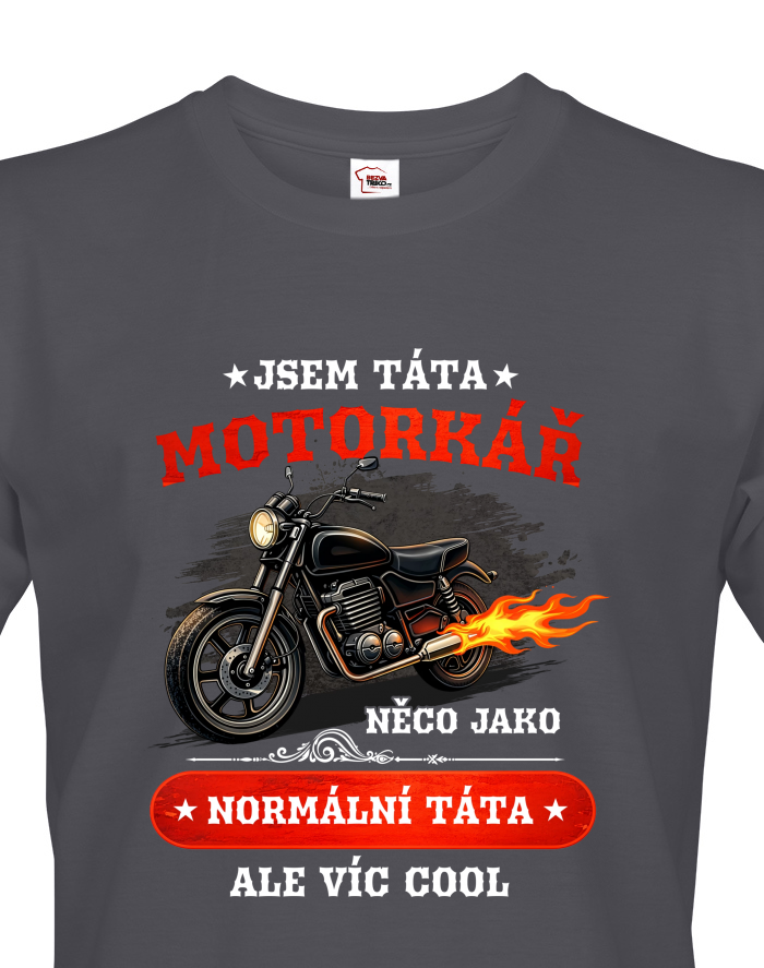 Pánské tričko Táta motorkář
