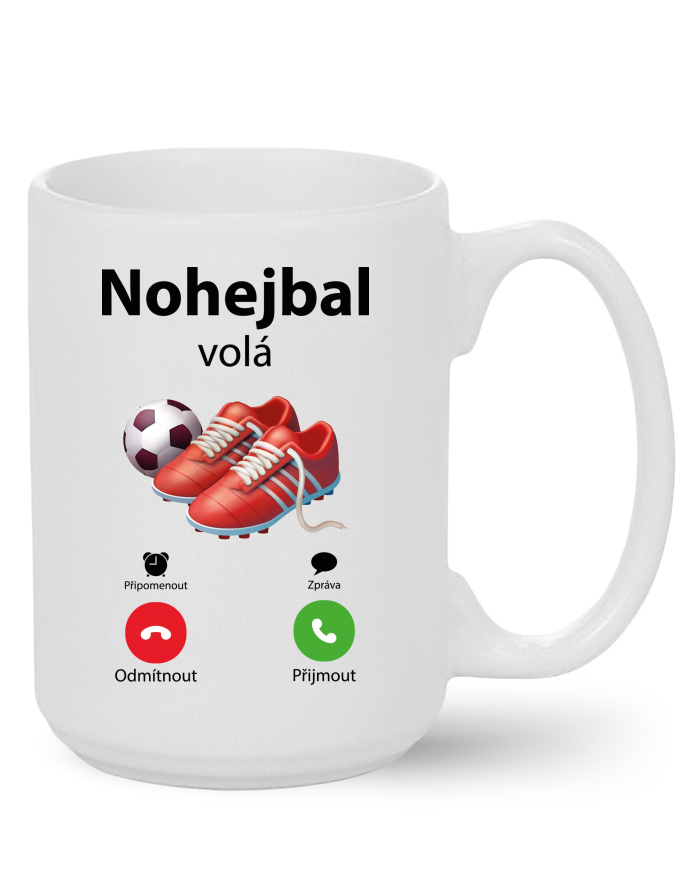 Nohejbal volá - Keramický hrnek MAX