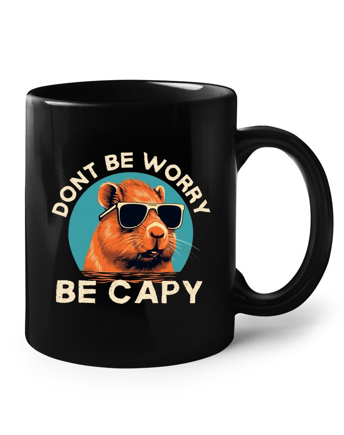 Keramický hrnek Don't worry be capy