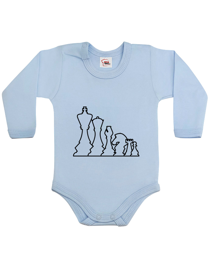 Dětské body Silueta šachových figurek